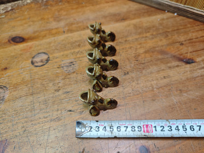 Rare Japanese Koi Fish Chopstick Rests Set Vintage Pottery Hashioki