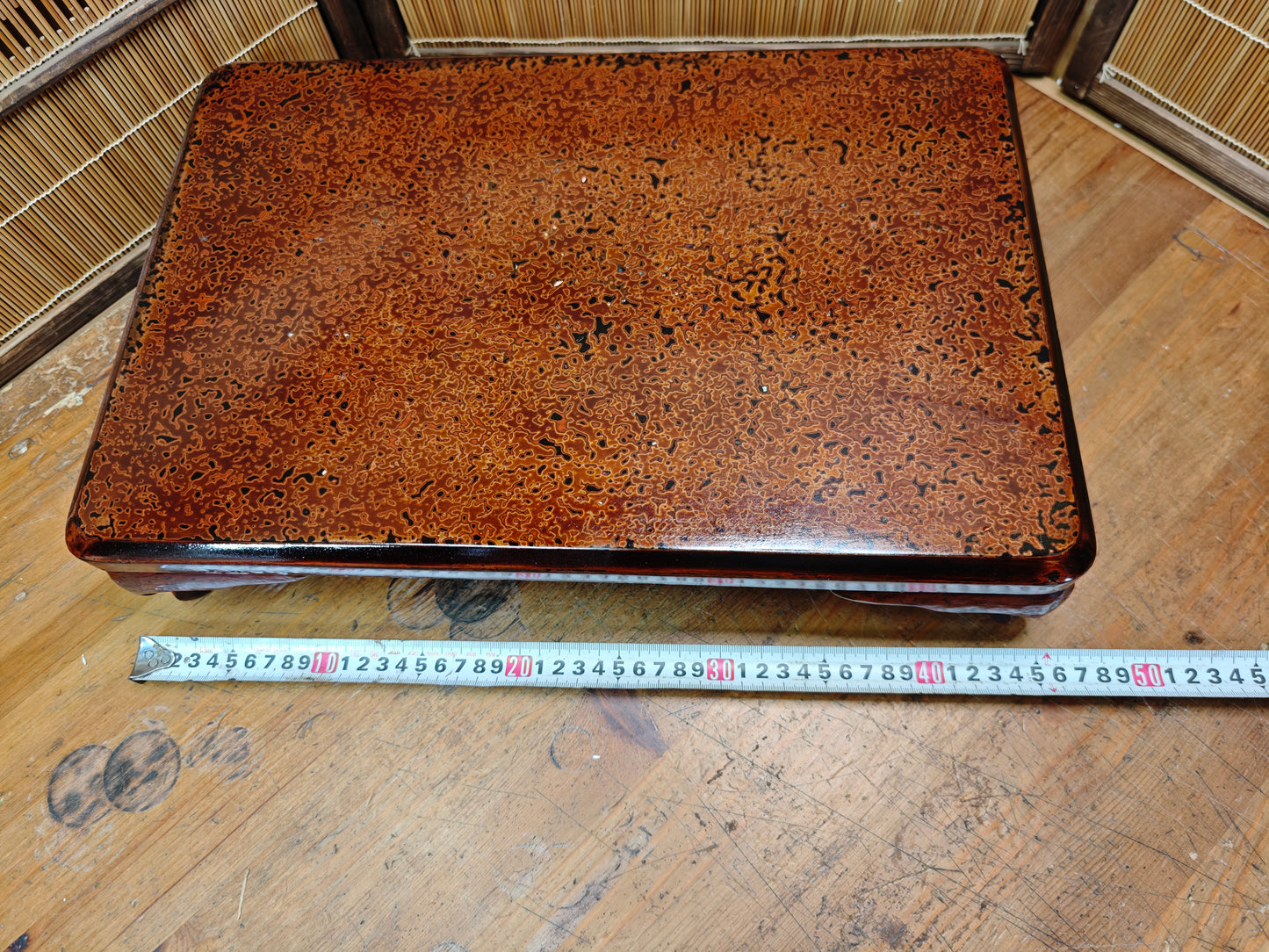 Rare Japanese Mother of Pearl Bonsai Display Table Restored Kadai Stand