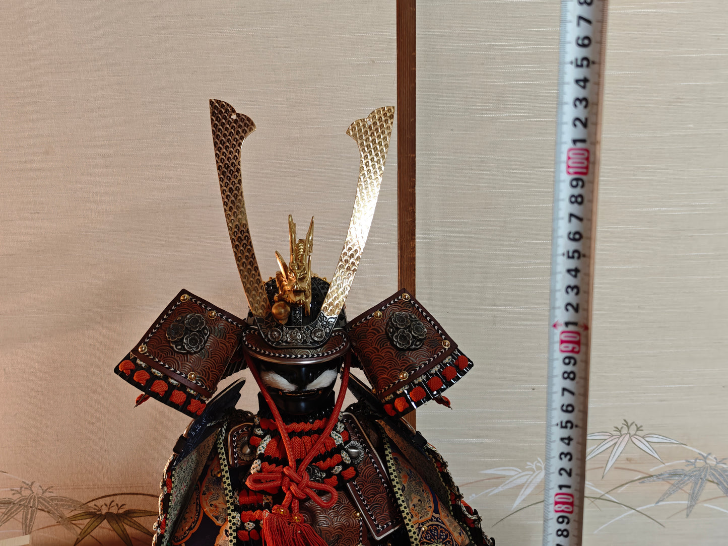 Museum Grade 1950s Japanese Samurai Doll Custom Order Yoroi in Original Case