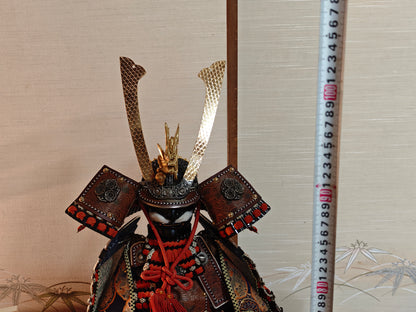 Museum Grade 1950s Japanese Samurai Doll Custom Order Yoroi in Original Case