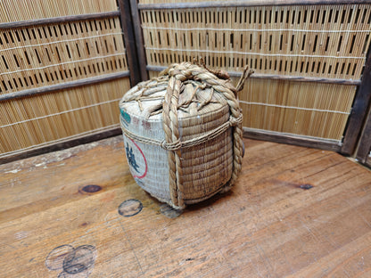 Rare Japanese pottery Sake Barrel Kazari Taru Tokyo Folk Art Decor