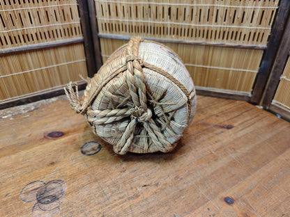 Rare Japanese pottery Sake Barrel Kazari Taru Tokyo Folk Art Decor