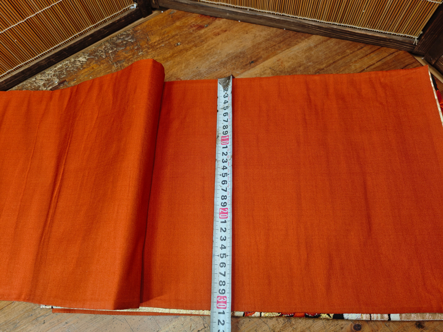 Rare 1951 Japanese Silk Kimono Obi Gold Thread Table Runner Antique Decor