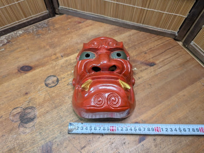 Japanese Hannya Mask Authentic Hand-Carved Wood Noh Theater Art Japan Auction