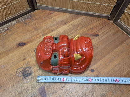 Japanese Hannya Mask Authentic Hand-Carved Wood Noh Theater Art Japan Auction