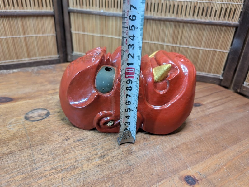 Japanese Hannya Mask Authentic Hand-Carved Wood Noh Theater Art Japan Auction