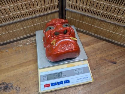 Japanese Hannya Mask Authentic Hand-Carved Wood Noh Theater Art Japan Auction