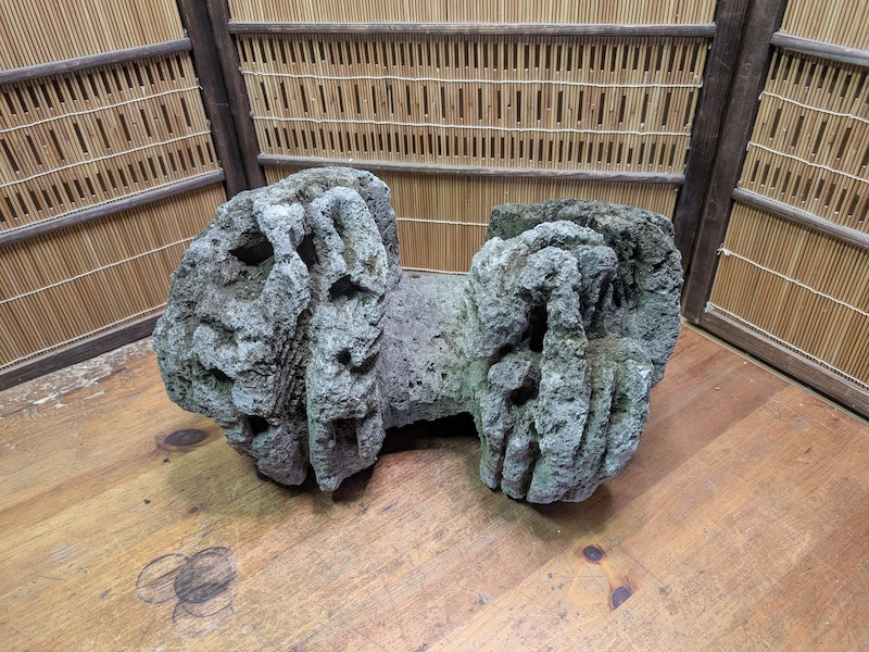 Rare 1970s Japanese Karui Ishi Stone 3kg Rock Bonsai Garden Decor Auction JP