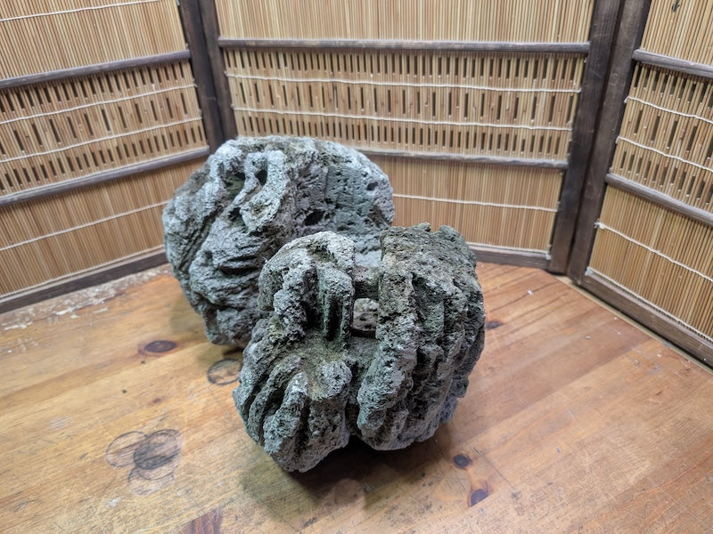 Rare 1970s Japanese Karui Ishi Stone 3kg Rock Bonsai Garden Decor Auction JP