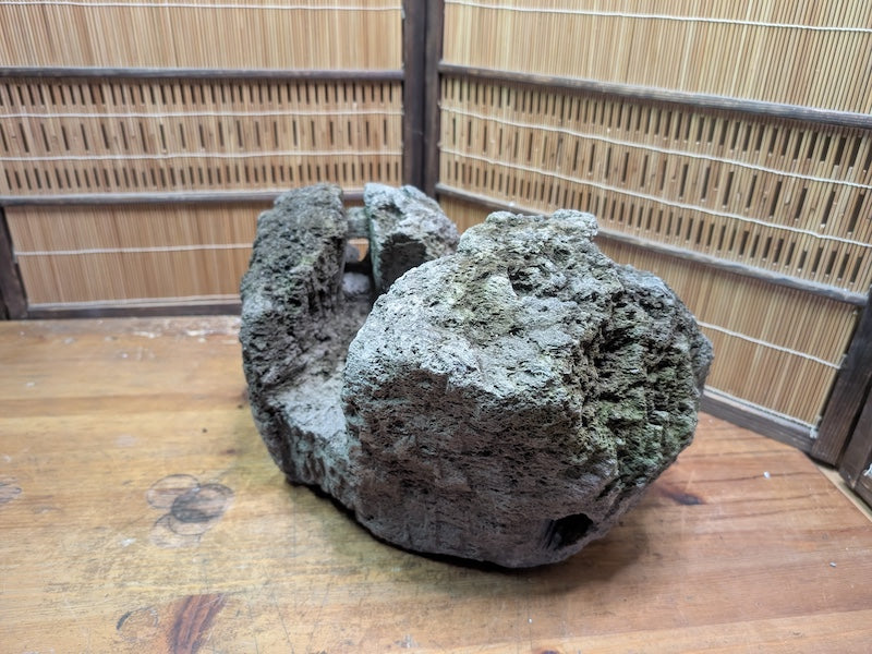 Rare 1970s Japanese Karui Ishi Stone 3kg Rock Bonsai Garden Decor Auction JP