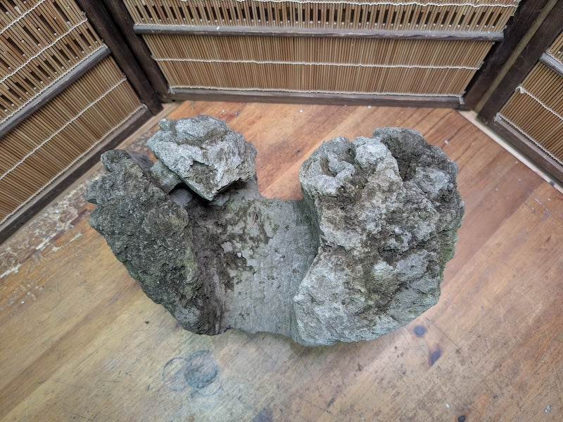 Rare 1970s Japanese Karui Ishi Stone 3kg Rock Bonsai Garden Decor Auction JP