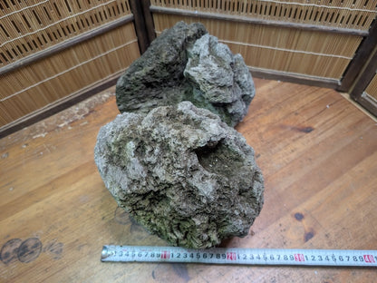 Rare 1970s Japanese Karui Ishi Stone 3kg Rock Bonsai Garden Decor Auction JP
