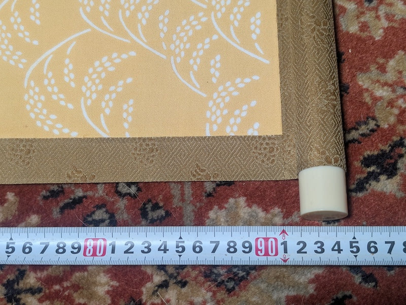 Vintage Japanese Katagami Kakejiku Scroll Washi Stencil Textile Art