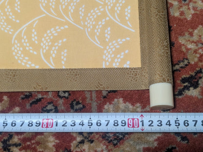 Vintage Japanese Katagami Kakejiku Scroll Washi Stencil Textile Art