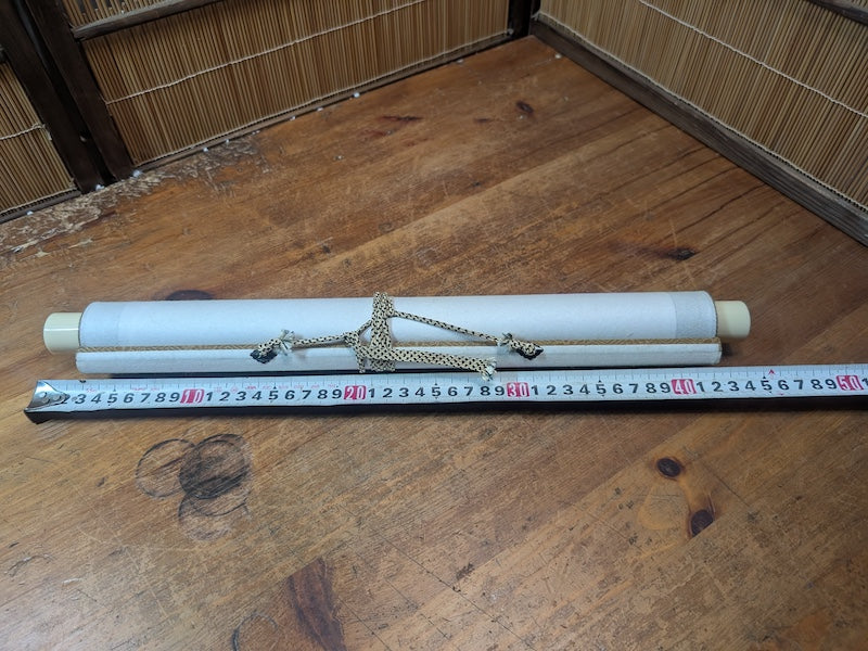 Vintage Japanese Katagami Kakejiku Scroll Washi Stencil Textile Art