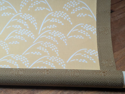 Vintage Japanese Katagami Kakejiku Scroll Washi Stencil Textile Art