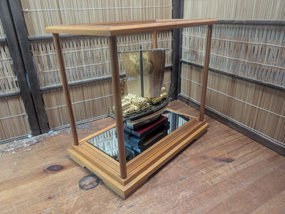 Rare Japanese Sailing Ship Model Framed Maritime Folk Art Decor Japan