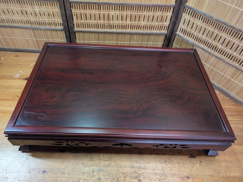 Rare Kokutan Bonsai Display Table Japanese Ebony Kadai Stand Japan