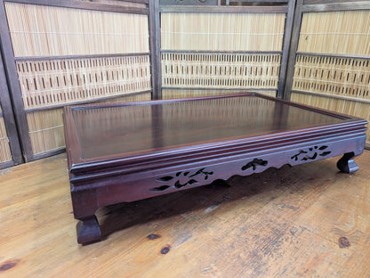 Rare Kokutan Bonsai Display Table Japanese Ebony Kadai Stand Japan