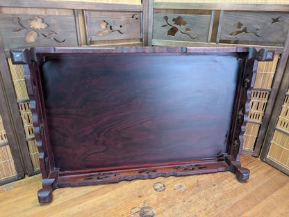 Rare Kokutan Bonsai Display Table Japanese Ebony Kadai Stand Japan