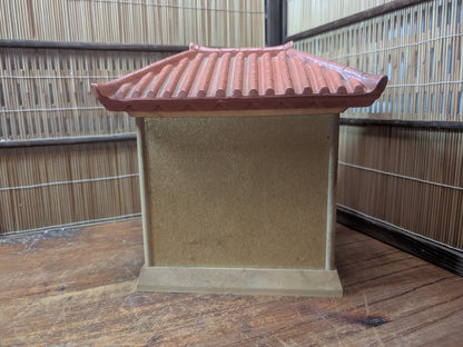 Vintage Okinawa Shisa Guardian Lions 1970s Wooden House Japanese Folk Art