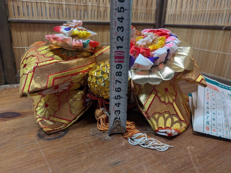 Japanese Kimono Butterfly Obi Accessory Silk Plastic Nov.1975 With Docs & Original Box