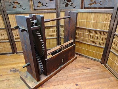 Japanese Antique Zakuri Silk Reeling Machine Converted Bonsai Display