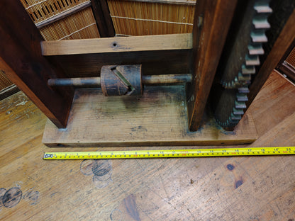 Japanese Antique Zakuri Silk Reeling Machine Converted Bonsai Display
