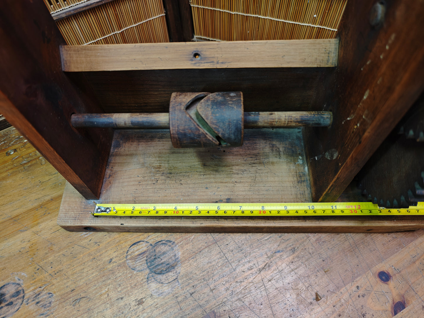 Japanese Antique Zakuri Silk Reeling Machine Converted Bonsai Display