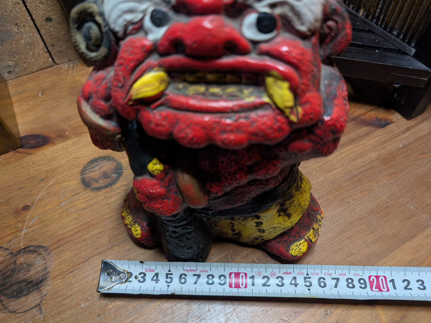 Rare Japanese Antique Demon Bell Oni Devil Evil Eye Protection Decor