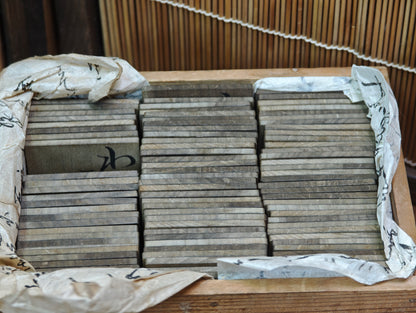 Rare Japanese Antique Meiji Era Poetry Karuta Cards Set Wooden Box