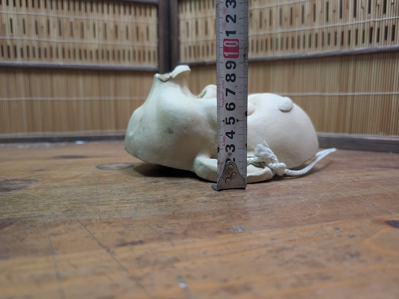 Rare Japanese Hyottoko Mask Vintage Pottery Noh Kagura Comic Spirit Auction JP