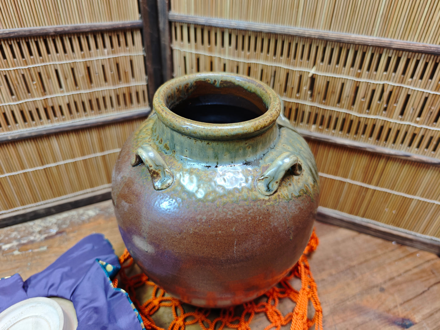 Japanese Vintage Irabo Ware Chaire Tea Caddy Tea Ceremony Jar