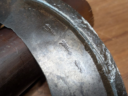 Japanese Signed Kama Sickle Antique Hand Forged Farm Tool by Fukuyasu