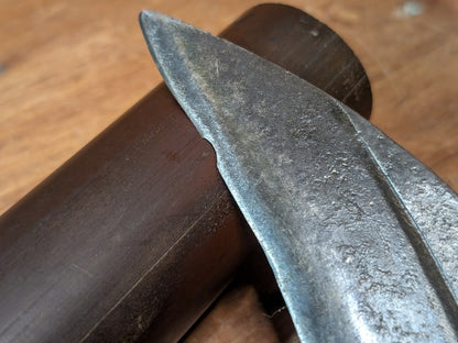 Japanese Signed Kama Sickle Antique Hand Forged Farm Tool by Fukuyasu