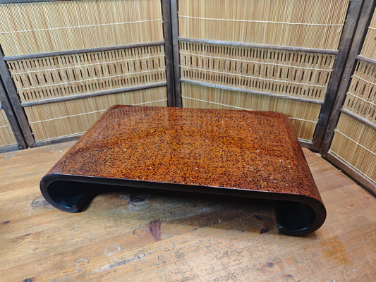 Rare Japanese Raden Lacquer Display Stand Hiradaka Bonsai Kadai Table
