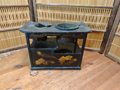 Rare Japanese Tabako-bon Tobacco Tray | Edo–Meiji Maki-e Lacquer