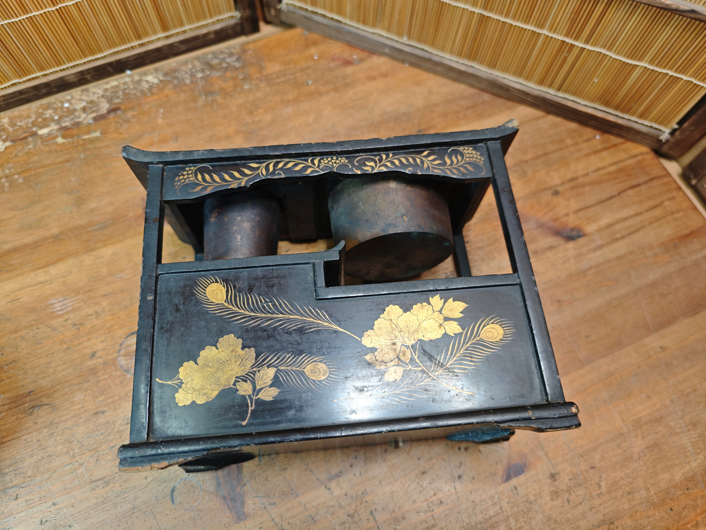 Rare Japanese Tabako-bon Tobacco Tray | Edo–Meiji Maki-e Lacquer
