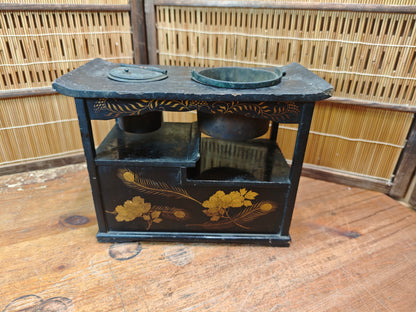 Rare Japanese Tabako-bon Tobacco Tray | Edo–Meiji Maki-e Lacquer