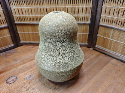 Rare Koishiwara Ware Hyotan Vase Japanese Studio Pottery with Papers