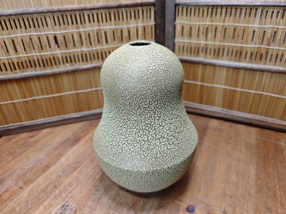 Rare Koishiwara Ware Hyotan Vase Japanese Studio Pottery with Papers