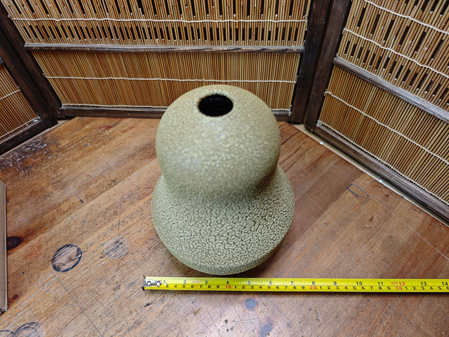 Rare Koishiwara Ware Hyotan Vase Japanese Studio Pottery with Papers