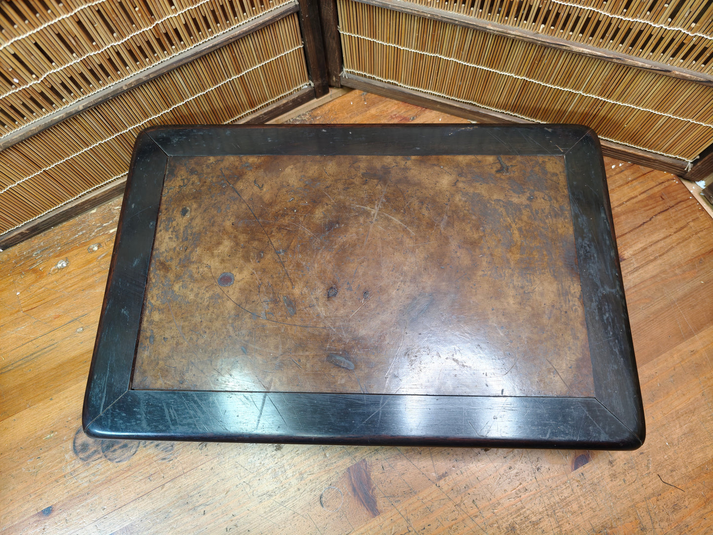 Rare Meiji Era Japanese Sakura Wood Bonsai Table Kadai Antique Display Stand