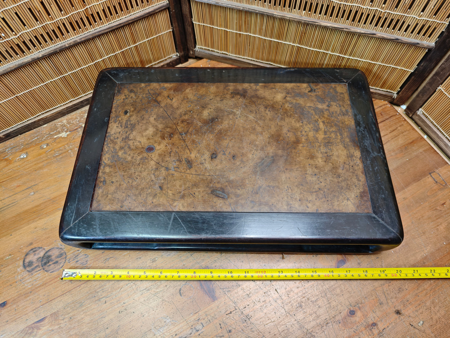 Rare Meiji Era Japanese Sakura Wood Bonsai Table Kadai Antique Display Stand