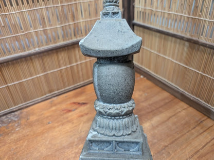Rare Kasuga Stone Lantern Japanese Granite Garden Decor Signed