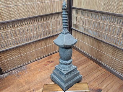 Rare Kasuga Stone Lantern Japanese Granite Garden Decor Signed