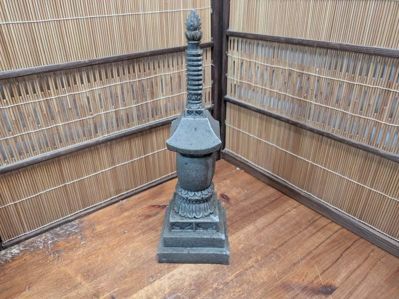 Rare Kasuga Stone Lantern Japanese Granite Garden Decor Signed