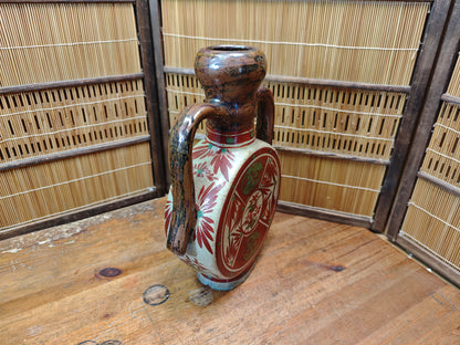 Rare Signed Okinawa Pottery Vase Handmade Ryukyu Ceramic Art Japan Vintage