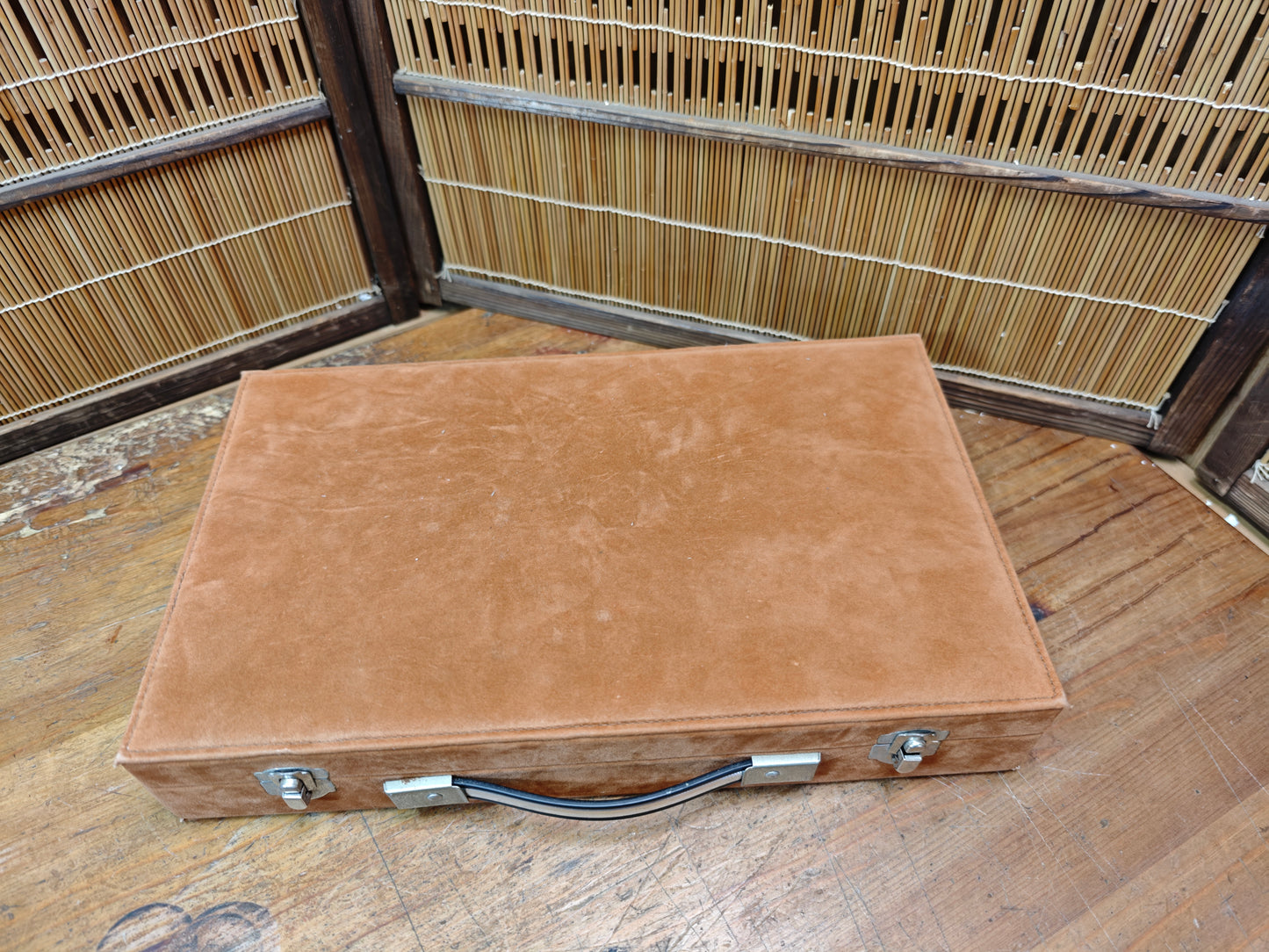 Rare Vintage Japanese Mahjong Set Unused Complete W/ Wood Case