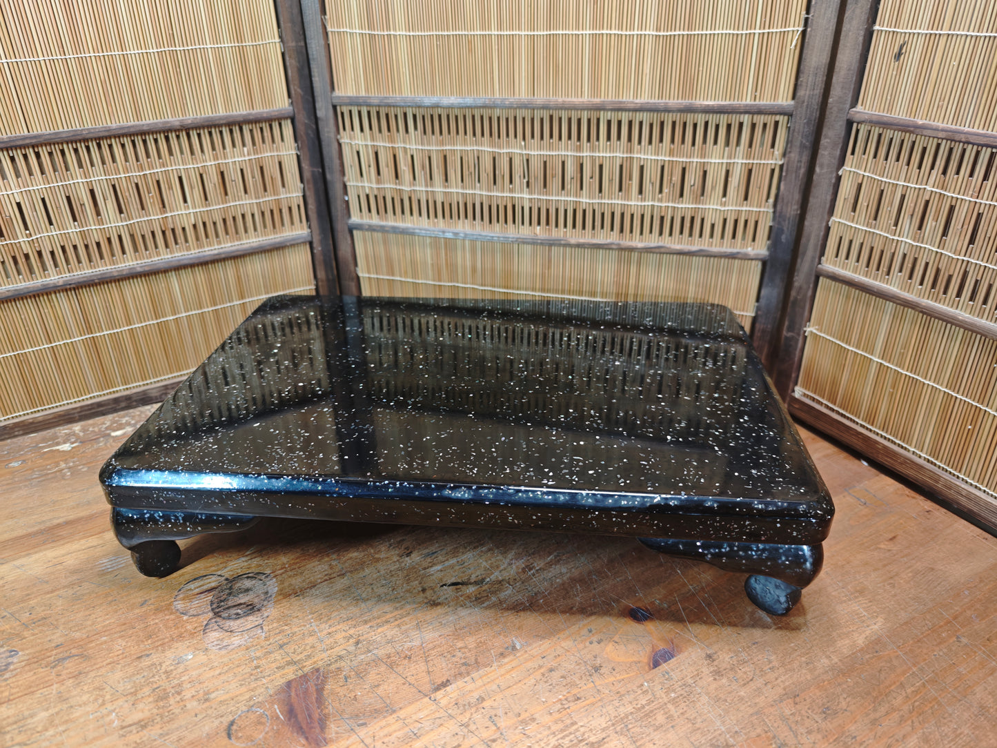 Signed Japanese Raden Bonsai Display Stand Showa Kadai Rare Antique